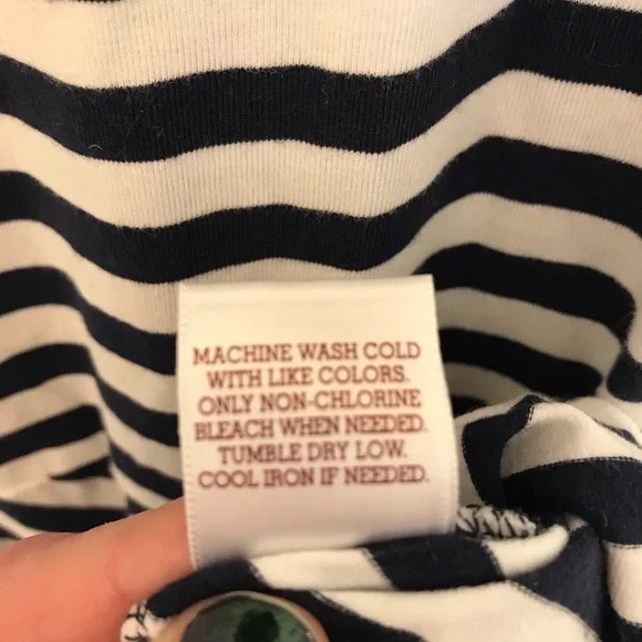 SO Navy and White Striped Spaghetti Strap Sundress, Size Small - Picture 5 of 7